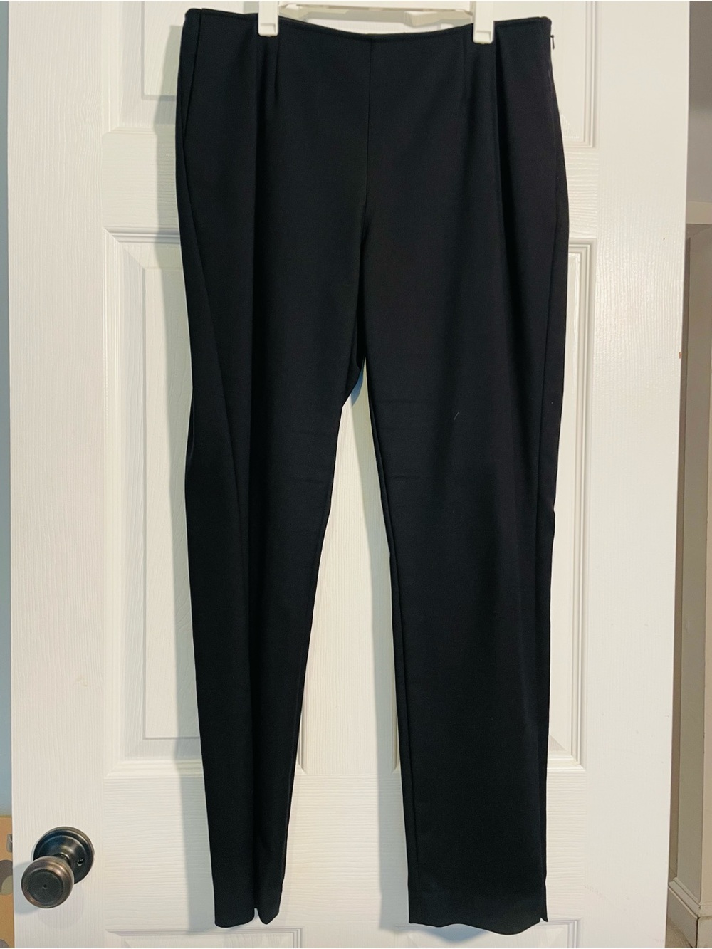 Classic Black Women's Straight-Leg Pants